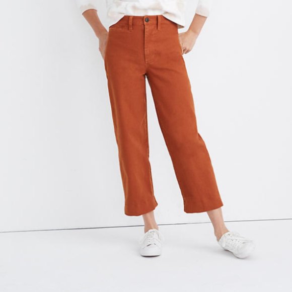 Madewell Denim - Slim Emmett Wide-Leg Crop Pants